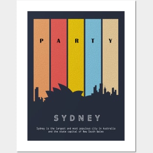 SKYLINE CITY OF SYDNEY Posters and Art